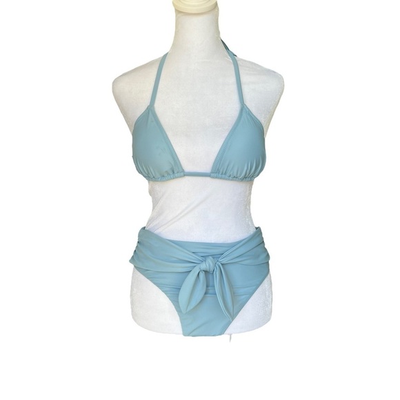 J. Crew - NWT Two Piece Bikini String Bikini Top & High Waisted Bottoms Sz S - Picture 4 of 12